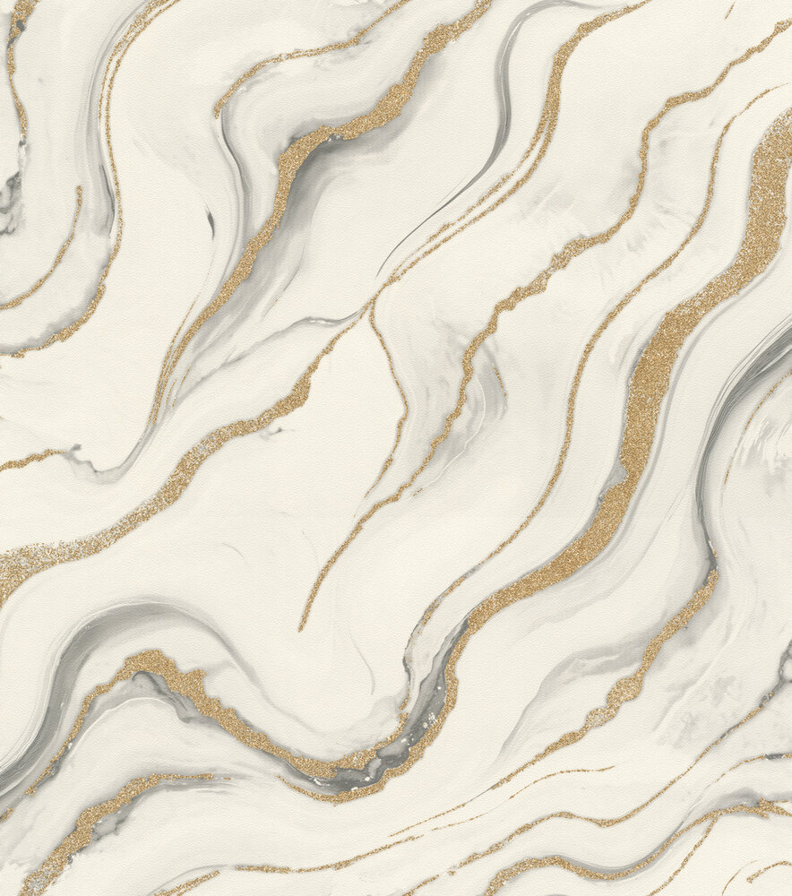 Rasch Factory VI 497618 Wit / Grijs / Goud