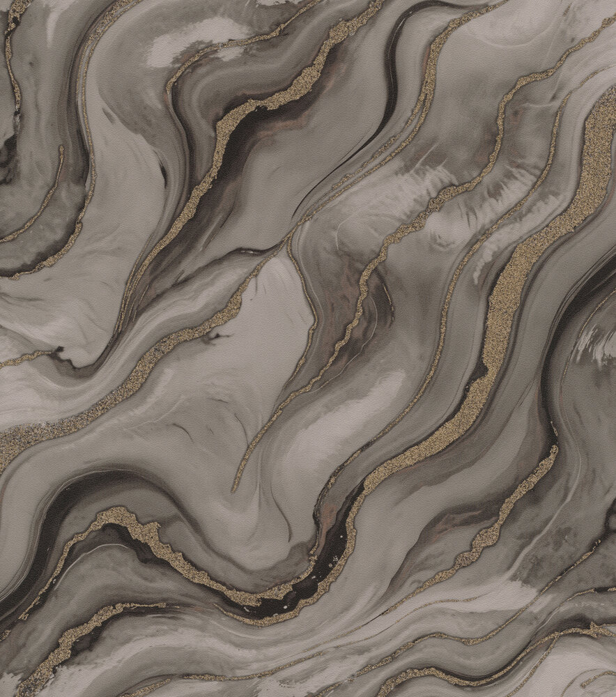 Rasch Factory VI 497656 Grijs / Zwart / Goud