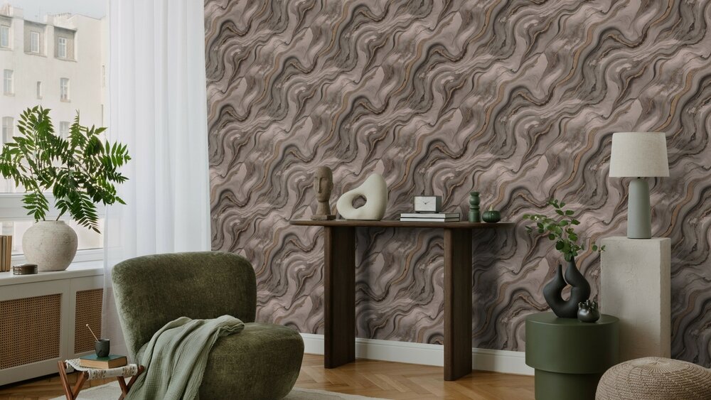 Rasch Factory VI 497656 Grijs / Zwart / Goud