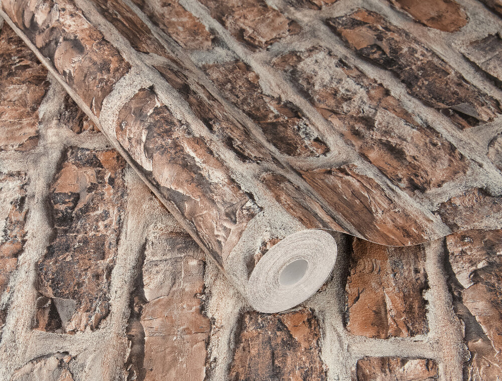 Rasch Factory VI 498332 Grijs / Terracotta