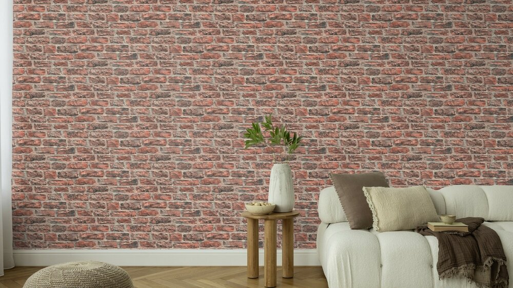 Rasch Factory VI 498332 Grijs / Terracotta