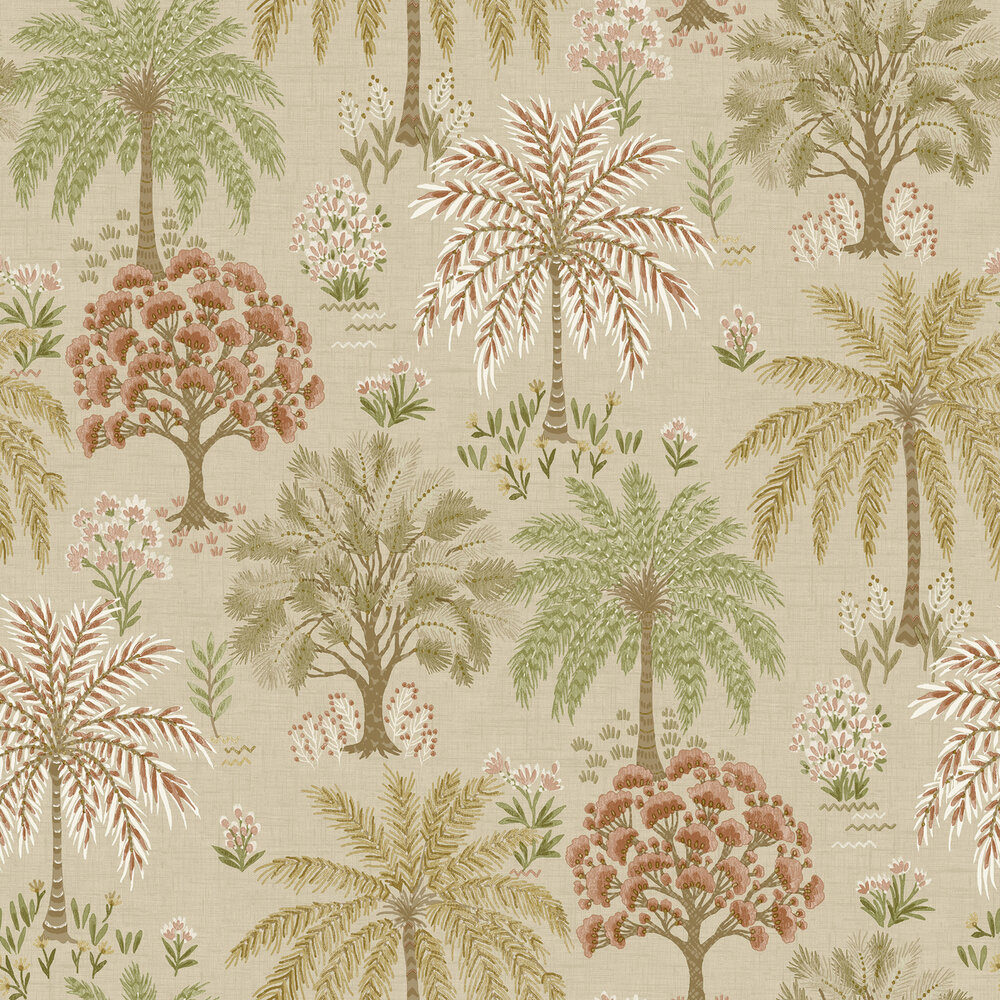 Dutch First Class Wanderlust 92030 (incl. Gratis Lijm*) Roze / Beige