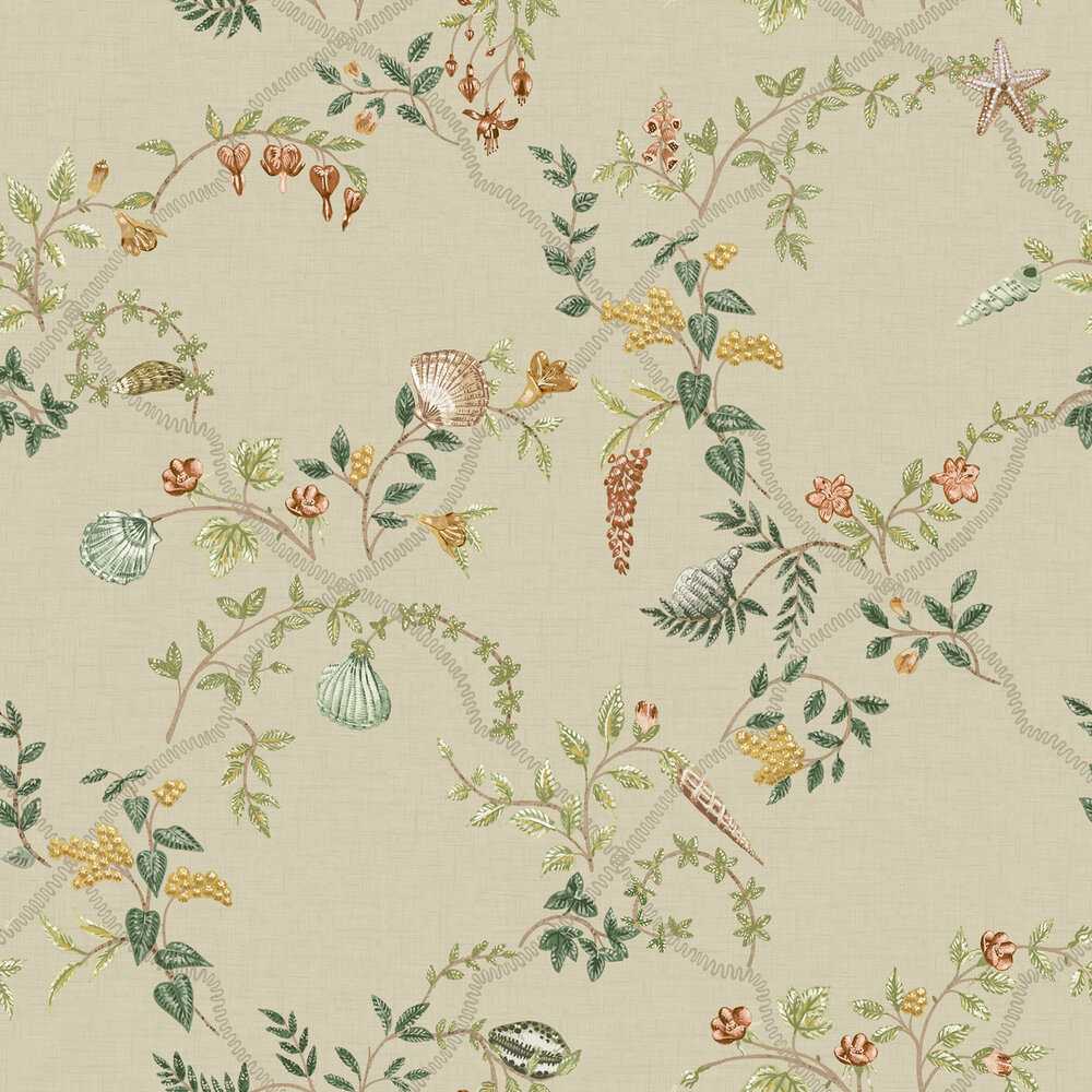 Dutch First Class Wanderlust 92072 (incl. Gratis Lijm*) Roze / Beige / Groen