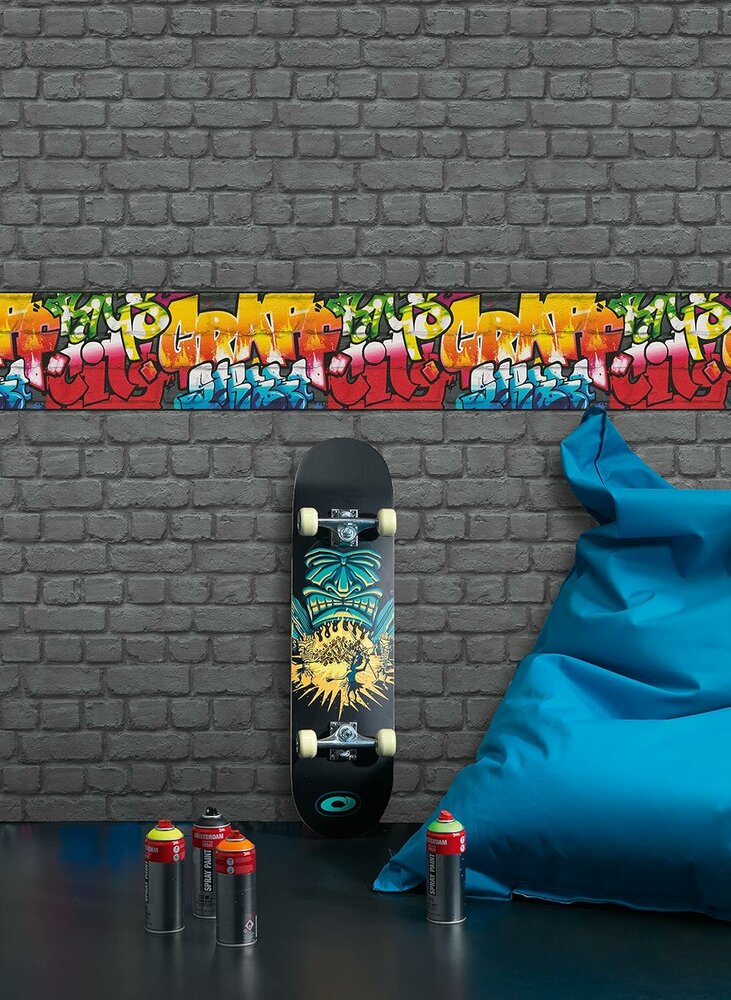 Rasch Graffiti Behangrand 237900