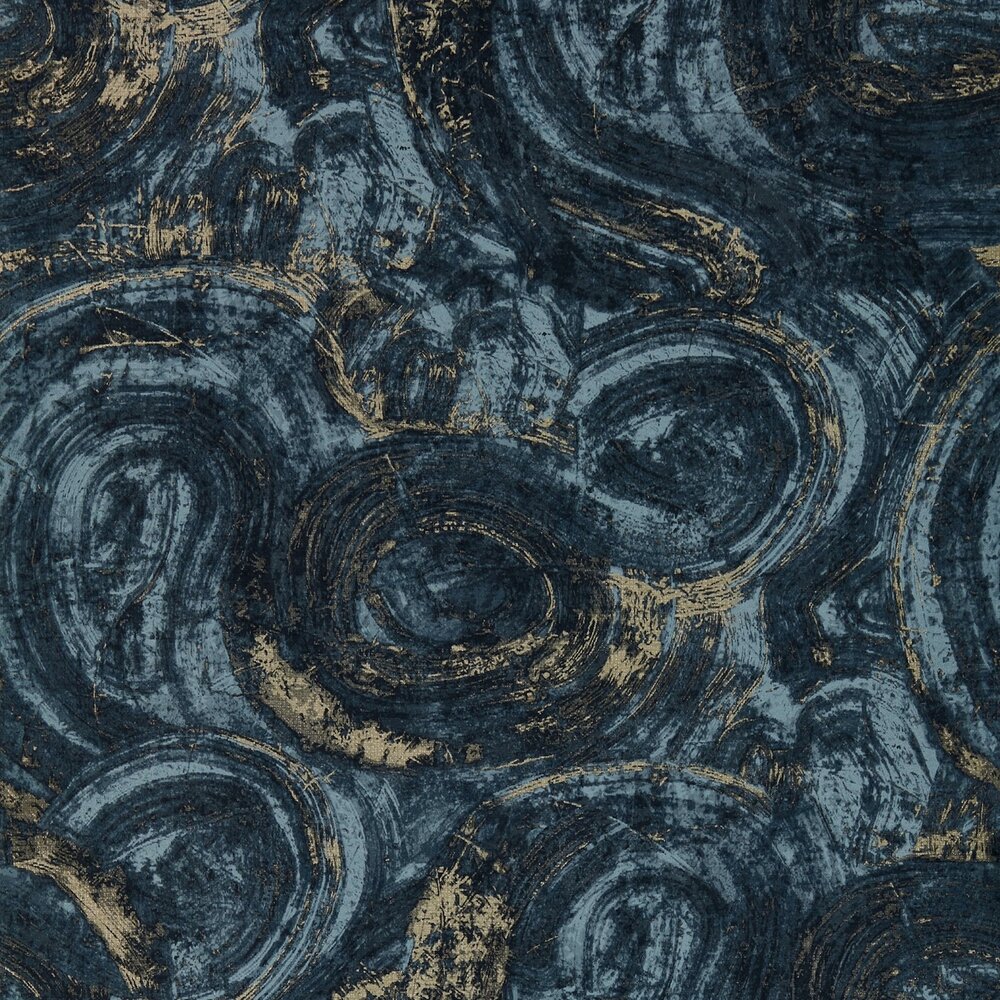 Clarke &amp; Clarke Metropolitan Wallcoverings W0222/02 Blauw