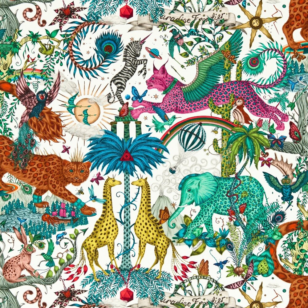 Clarke &amp; Clarke Emma Shipley Mythica Wallcoverings W0216/03 Multicolours