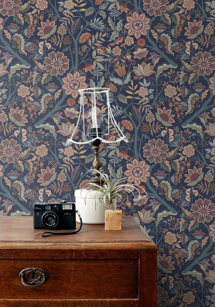 Esta Home Bloemen 363212 Blauw