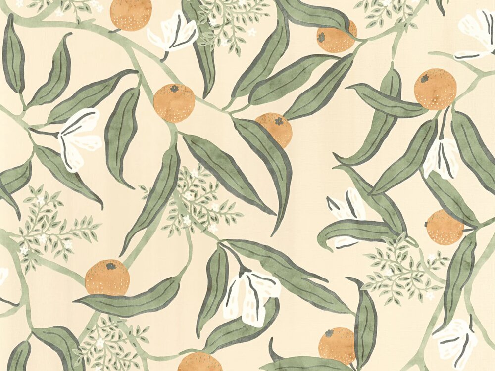 Caselio Danae DAE103611077 - Groen / Beige Behang