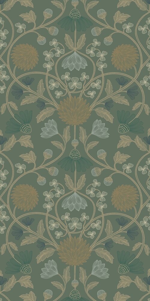 Casamance Isadora 70450712 (incl. Gratis Lijm*) Groen