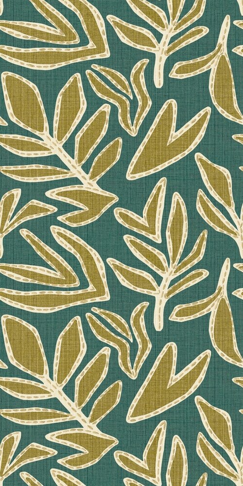 Casamance Lanzea 77640304 (incl. Gratis Lijm*) Groen