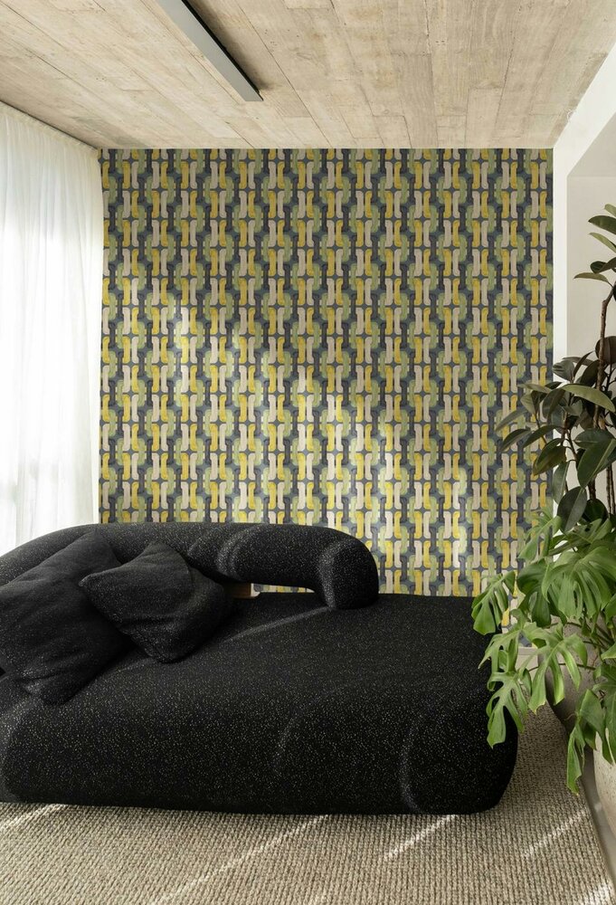 Noordwand Hohenberger Line &amp; Leaf 81439 Groen