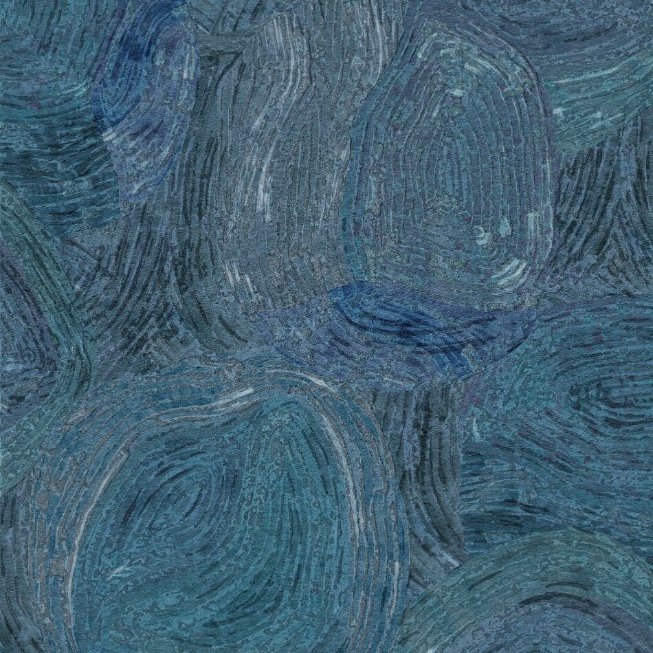 Noordwand Hohenberger Line &amp; Leaf 81441 Blauw
