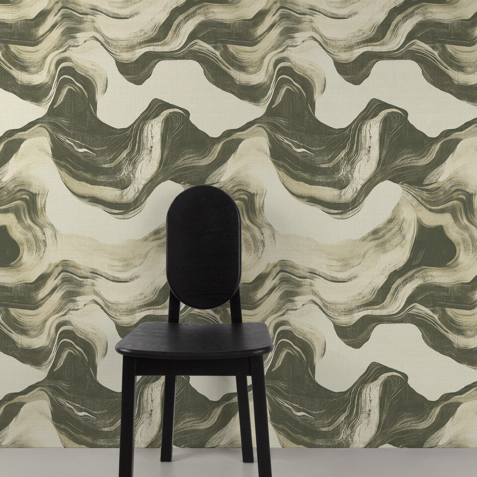 Dutch Wallcoverings Structured Walls A85102 Groen