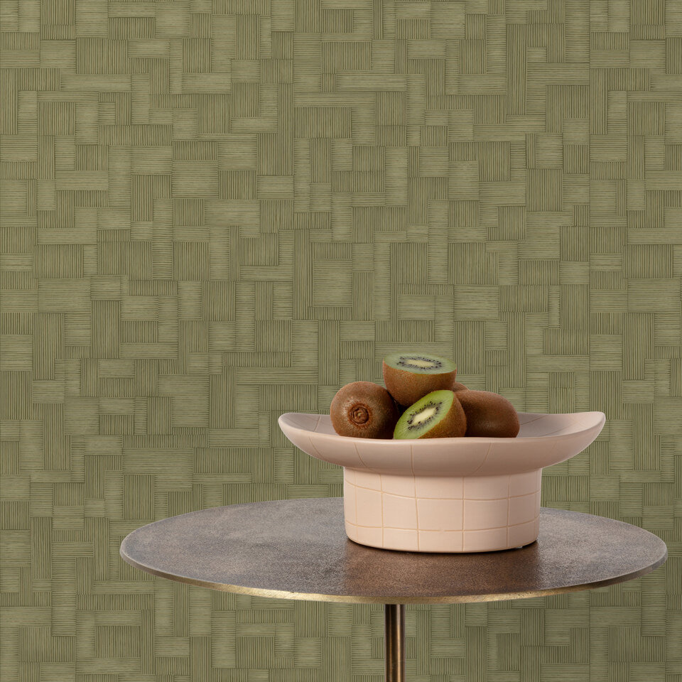 Dutch Wallcoverings Structured Walls A85202 Groen