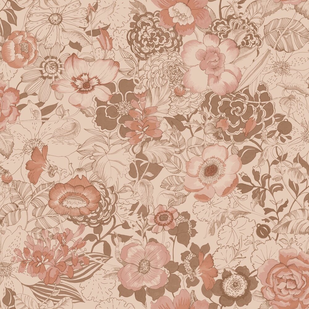 Esta Home Floral Fever 139766 Terracotta