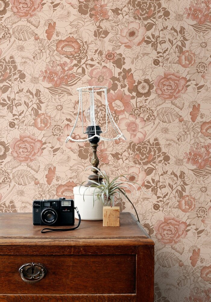 Esta Home Floral Fever 139766 Terracotta