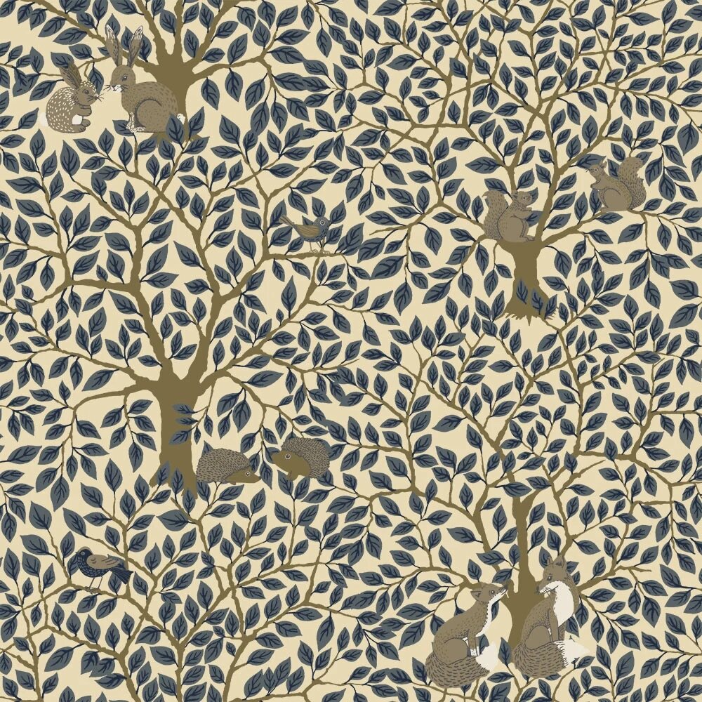 Midbec Gr&ouml;nhaga 44113 - Blauw Behang