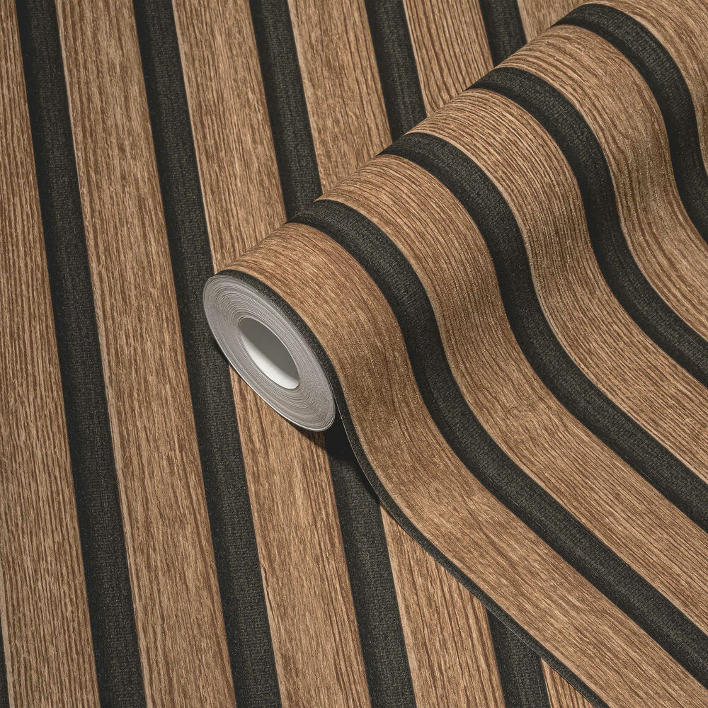 A.S Creation 39109-8 Houten Latten Bruin