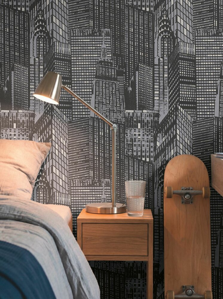 AS Creation Kids Studio 25284-5 / 252845 Zwart / Metallic