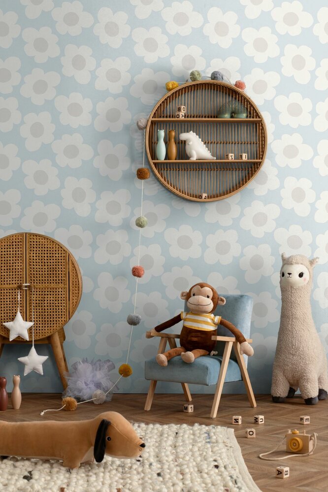 AS Creation Kids Studio 79213-3 / 792133 Blauw / Grijs / Wit