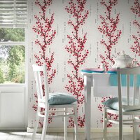 AS Creation Asian Fusion 37469-2 | 374692 - Rood / Zwart