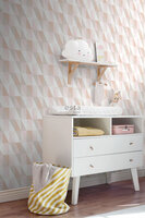 Esta Art Deco 139196 (incl. Gratis Lijm*) - Roze - Oranje - Beige
