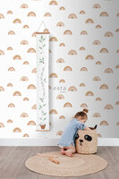 Esta Home Forest Friends Wit Roze Oranje 139253 (incl. Gratis Lijm*) - Wit - Terracotta - Roze - Oranje