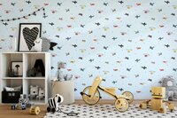 Noordwand Kids Walls Little Adventures 45817 Blauw - Rood - Geel