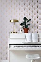 Esta Home Art Deco 139576 (incl. Gratis Lijm*) Paars Goud