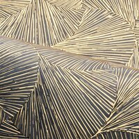 Casamance Nature Précieuse - Textures (incl. Gratis Lijm**) 76522752 - Blauw / Metallic Goud