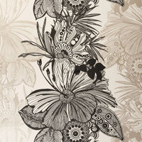 Origin Wallcoverings Couture (incl. Gratis Lijm*) 307133 - Zwart / Beige
