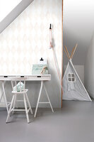 Origin Wallcoverings Hide &amp; Seek (incl. Gratis Lijm*) 337216 - Wit / Beige