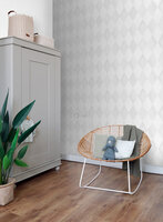 Origin Wallcoverings Hide &amp; Seek (incl. Gratis Lijm*) 337220 - Wit / Grijs