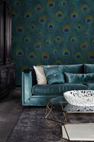 Origin Wallcoverings Luxury Skins (incl. Gratis Lijm*) 357245 - Groen / Blauw