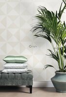 Origin Wallcoverings Upstairs Downstairs (incl. Gratis Lijm*) 346803 - Wit