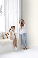 Origin Wallcoverings Upstairs Downstairs (incl. Gratis Lijm*) 346820 - Wit