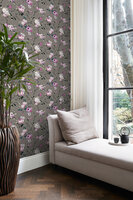 Origin Wallcoverings Wunderkammer (incl. Gratis Lijm*) 347430 - Paars / Grijs