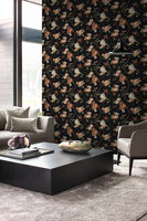 Origin Wallcoverings Wunderkammer (incl. Gratis Lijm*) 347431 - Zwart / Oranje