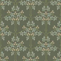 Dutch First Class Hidden Treasures 2 82055 - Groen / roze / blauw Behang