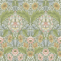Dutch First Class Hidden Treasures 2 82058 - Groen / geel Behang