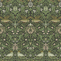 Dutch First Class Hidden Treasures 2 82063 - Zwart / groen Behang