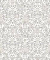 Dutch First Class Hidden Treasures 2 82065 - Wit / grijs Behang