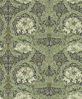 Dutch First Class Hidden Treasures 2 82075 - Groen / blauw Behang
