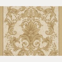 Non woven behang Versace 2 AS Creation Nr. 962165 LAATSTE ROL / Goud / Bruin Behang