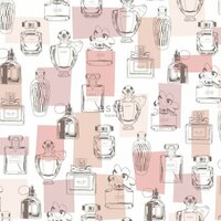 Esta #FAB HD 138854 - Wit - Roze Behang