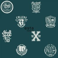 Esta College 138825 - Groen Behang