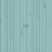Esta Greenhouse 128855 - Turquoise Behang
