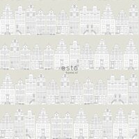 Esta Little Bandits 138909 - Grijs Behang