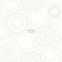 Esta Little Bandits 138910 - Zilver - Wit Behang