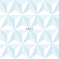 Esta Little Bandits 138912 - Blauw Behang